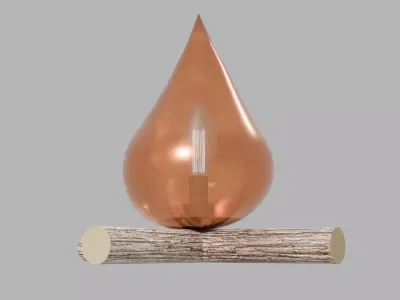 Funky Campfire Lamp Free low-poly 3D model