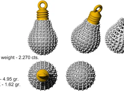 Lamp pendant  3D print model