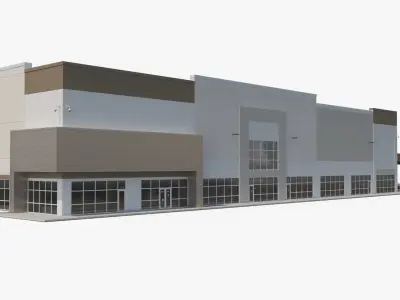 Modern Industrial Plant 3D model