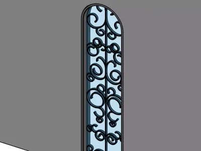 Decoritive Fixed Window 3D model