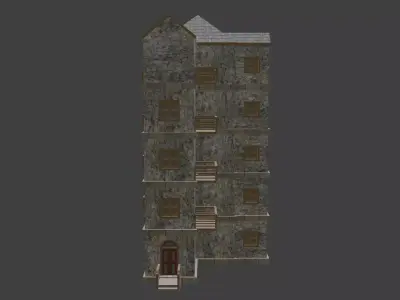 House Model 61 Low-poly 3D model