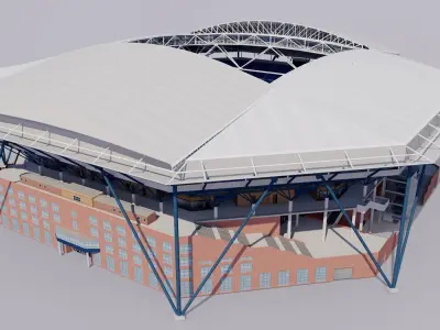 Arthur Ashe Stadium - US Open New York 3D model