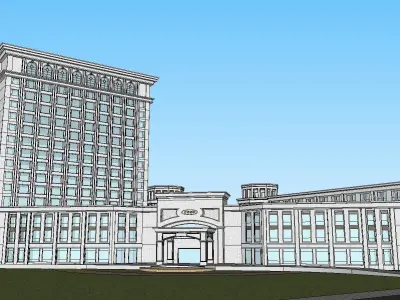 vacation spot-Resort-Fashion Leisure Hotel-0182 3D model
