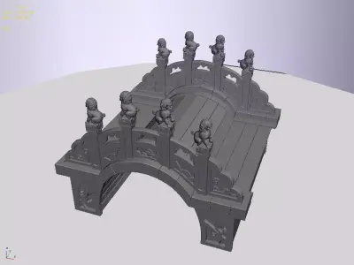 Beijing Architecture - Stone Bridge 31 3D model