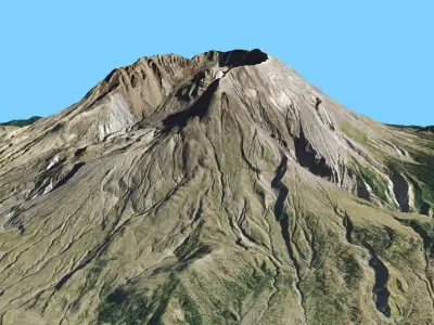 Volcano Mountains Pack 3D model