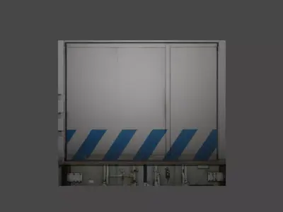 Blast Door Free low-poly 3D model