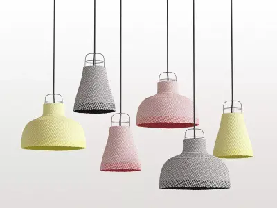 Sarn pendant light with glass shade Free 3D model