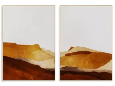 Abstract Painting Frame set 3D model 364
