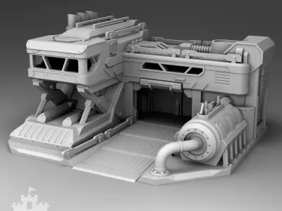 Martian Management Headquarters 3D print model