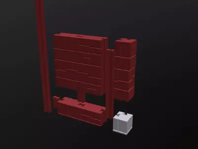 Medieval Corner Wall Bottom SnapFit Modular Tile 3D print model