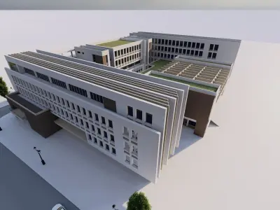 School-University -High School 3D model