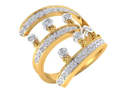  Women Ring Render 3dm STL MTL SLC JCD OBJ FBX Details 3D print model