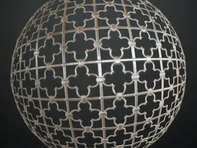 Silver Clean Metal Iron Guard Transparent PBR Seamless Texture purchase