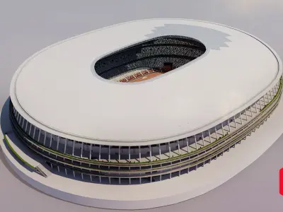 New National Stadium Tokyo - Japan - 2020 Olympics 3D model