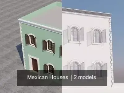 Mexican Houses  3D Model Pack