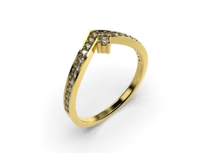 Light Fashion Ring - 3D Jewelry - AN-382 3D print model