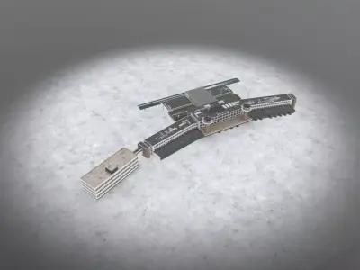 LHBP Terminal 1 Low-poly 3D model