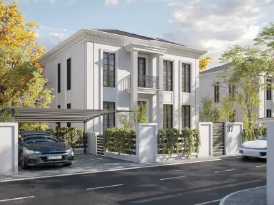 5 Neoclassical Villas 3D model