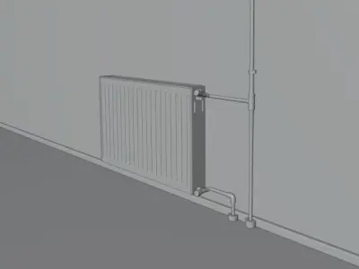 Radiator Panel - 3D Model Low-poly 3D model