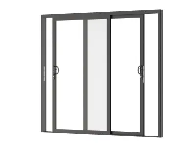 Aluminium Door 06 3D model