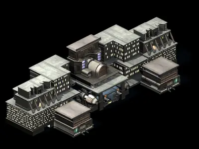 Future World - Residential Area 11 3D model