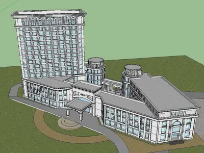 vacation spot-Resort-Fashion Leisure Hotel-0182 3D model