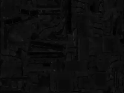 Gingerbread Cookie Fireplace 3D Model Sweet Cozy Hearth Low-poly 3D model