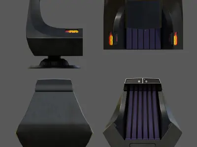 Emperors Throne Low-poly 3D model
