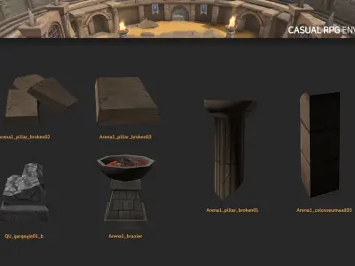 Casual RPG Environment 12 Low-poly 3D model