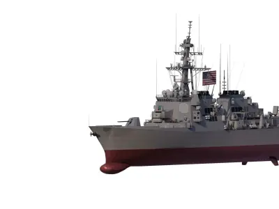 Arleigh Burke-class destroyer 3D model