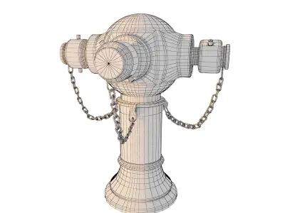 Hong Kong Fire Hydrant 3D model