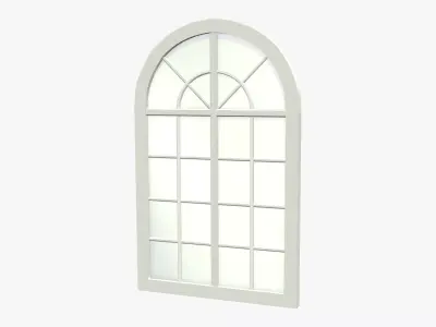 Big Arched Window Low-poly 3D model