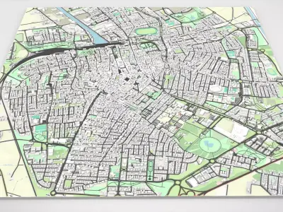 Cityscape Ravenna Italy 3D model