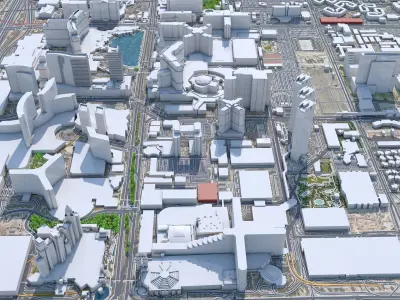 Las Vegas Strip Nevada USA Low-poly 3D model