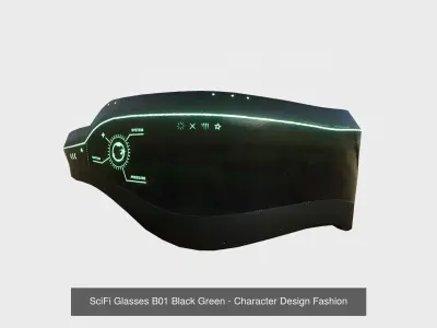 10 SciFi Glasses B Collection - Character Design Fashion 3D Model Pack