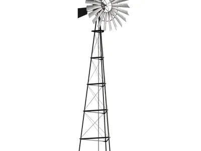 Windmill Windmill Propeller Tower Wind Turbine 3D model