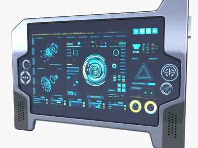 Sci-fi Touch Pad 3 3D model