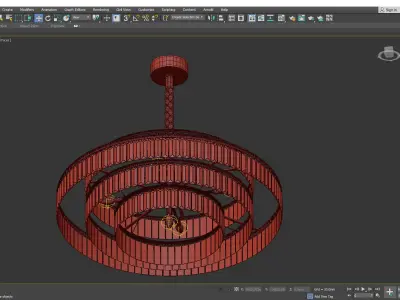 CHARLES CHANDELIER Low-poly 3D model