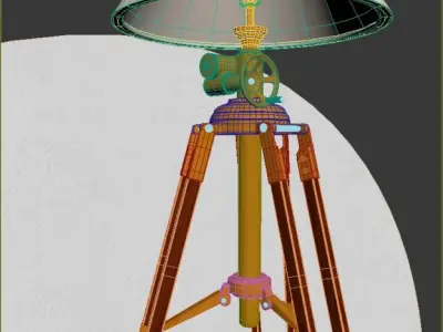Tripod floor lamp 3D model