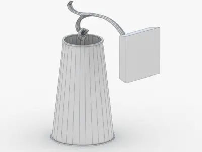 1472 - Bra Lamp Low-poly 3D model