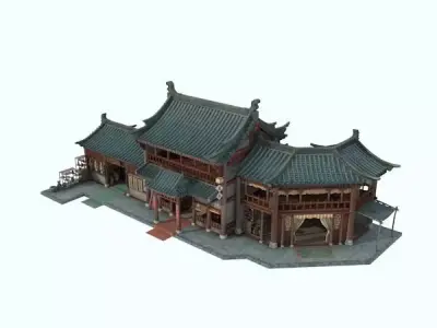 Old houses 3D model get
