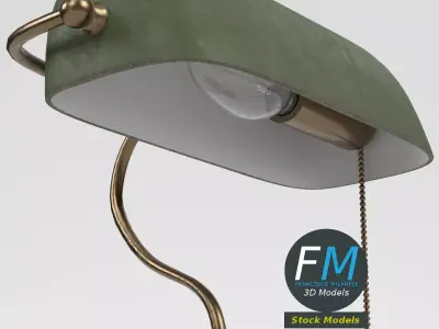 Banker Lamp 2 3D model