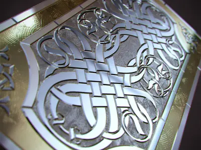 Stained glass window 3D model