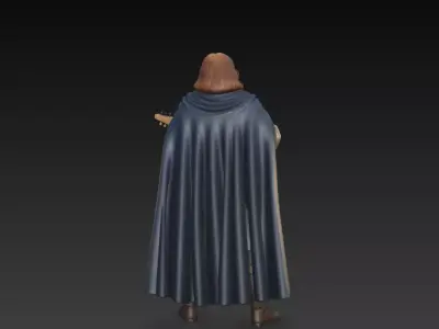 figura bardo de fantasia  3D print model