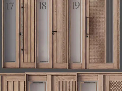 Entrance Door Set 01 3D model