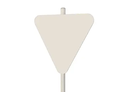 Hong Kong Give Way Sign 3D model