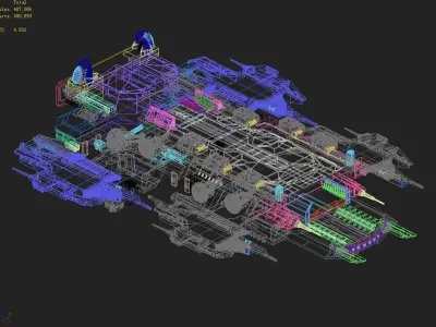 Battlestar - Pier 03 3D model