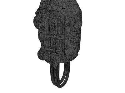 SciFi Floating Robot Drone 3D Model Low-poly 3D model