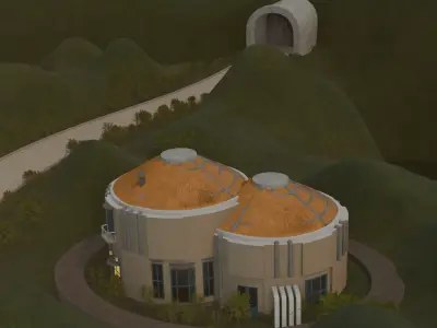 Modern Eco Village 3D model