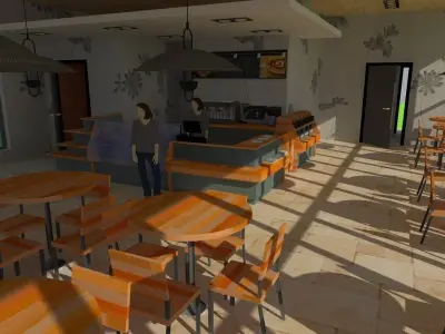 Coffee Shop 3D model